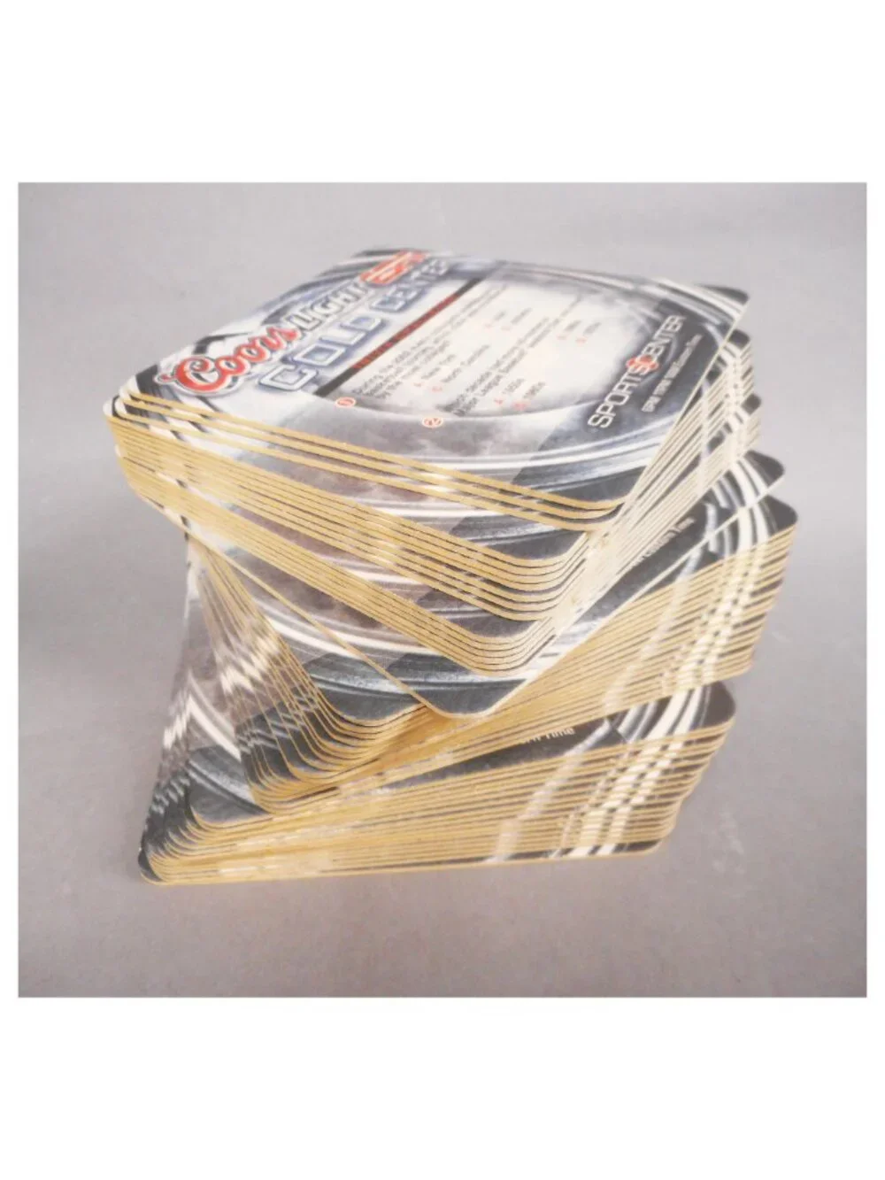 Set of 50 Coors Light ESPN Trivia Coasters - 2006 - Sports Questions